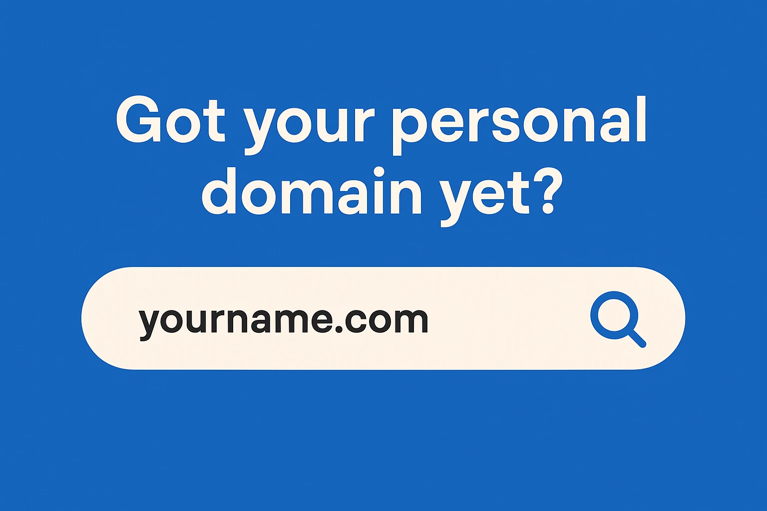 Why You Should Claim Your Personal Domain Today | Data-Driven Tribe